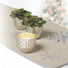 Antique Silver Glass Candle Holders — view details