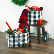 Farmhouse Plaid Bins — view details