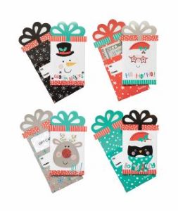 Warm Wishes Gift Card/Money Holders – Set of 10 (Colección de 10 portatarjetas de regalo con lazo) — view details