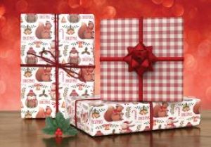 Woodland Wishes Reversible Gift Wrap (Deseos del Bosque Papel de Regalo Reversible) — view details