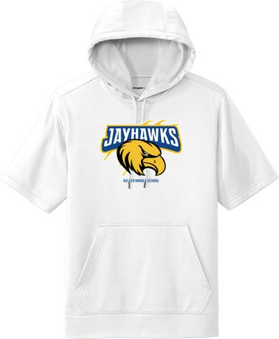 Sport-Wick Fleece Short Sleeve Hooded Pullover — view details