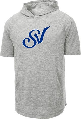 PosiCharge Tri-Blend Wicking Short Sleeve Hoodie — view details