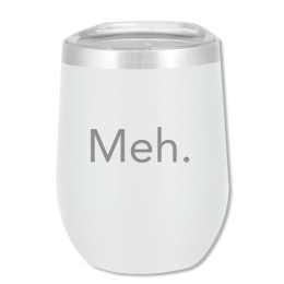 Meh - White 12oz Laser Etched — view details