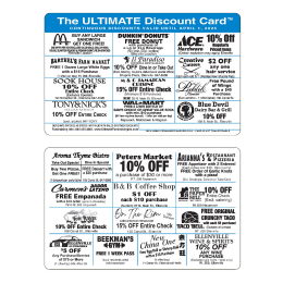 Ellenville Discount Card — view details