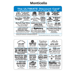 Monticello Discount Card — view details