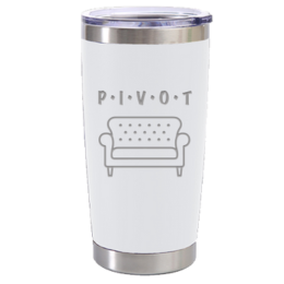 Pivot - White 20oz Laser Etched — view details