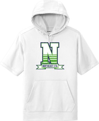 Sport-Wick Fleece Short Sleeve Hooded Pullover — view details