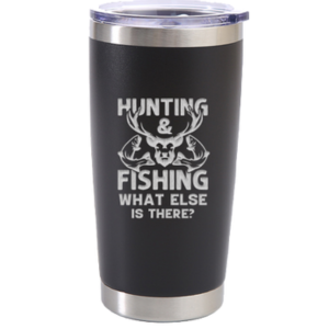 Gone Fishing - Black 20oz Laser Etched — view details