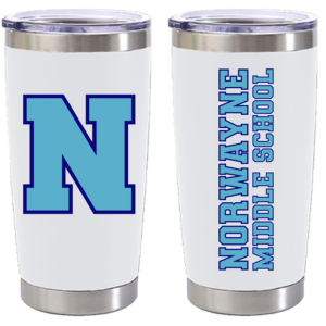 White Tahoe 20oz - Custom 1 Digital Print Middle School — view details