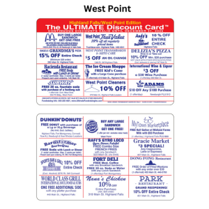 West Point Discount Card — view details