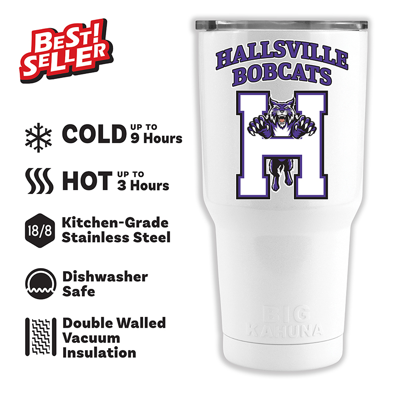 CUSTOM LOGO White 30oz Stainless Steel Tumbler — view details