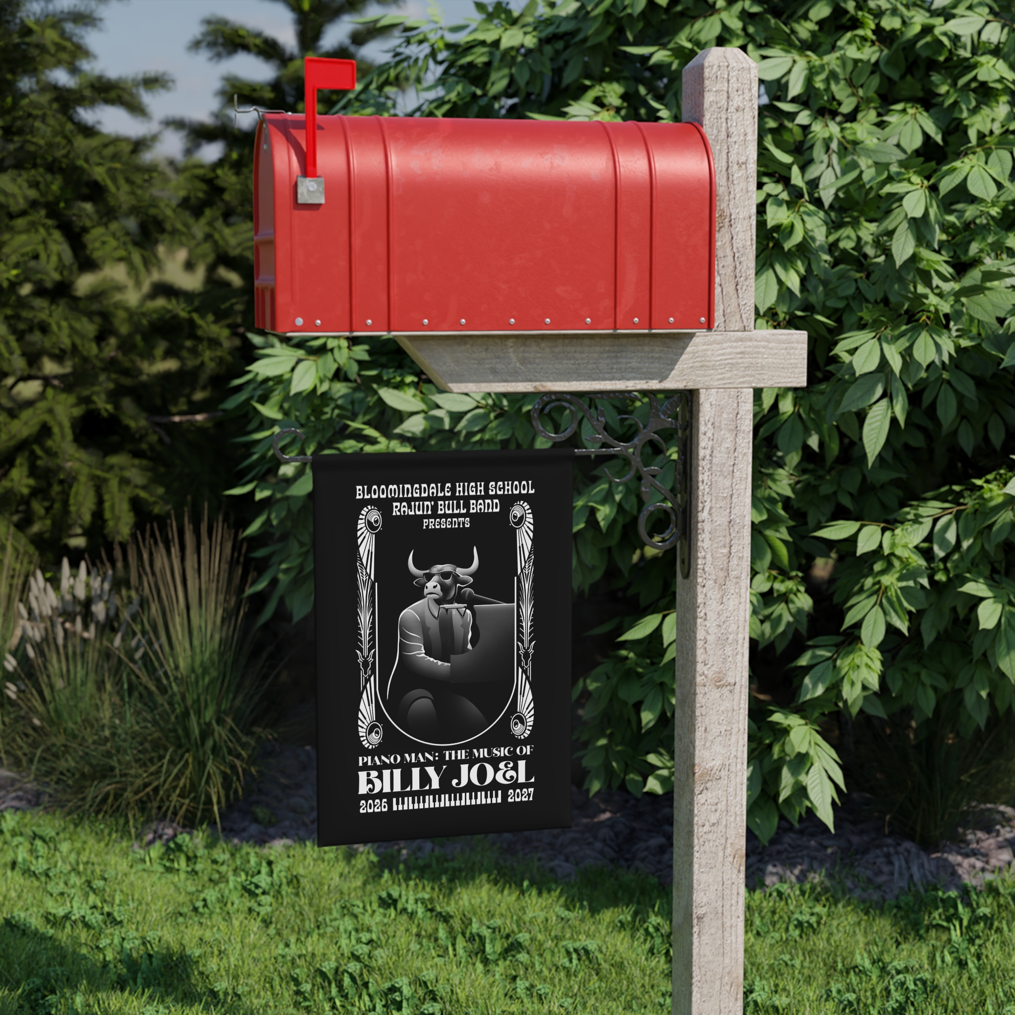 Bloomingdale High School Band Custom Garden Flag (without hardware) — view details