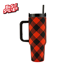 Holiday Plaid 40oz Stainless Steel Tumbler — view details