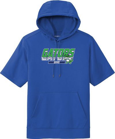 Sport-Wick Fleece Short Sleeve Hooded Pullover — view details
