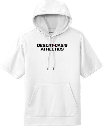 Sport-Wick Fleece Short Sleeve Hooded Pullover — view details