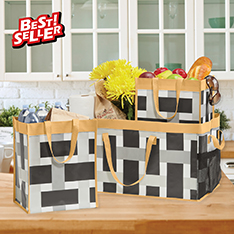Black & White Deluxe Utility Tote Trio — view details