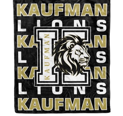 KAUFMAN LIONS TEAM THROW (50in x 60in BLANKET) — view details