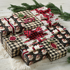Vintage Christmas 3-Roll Wrap Pack — view details