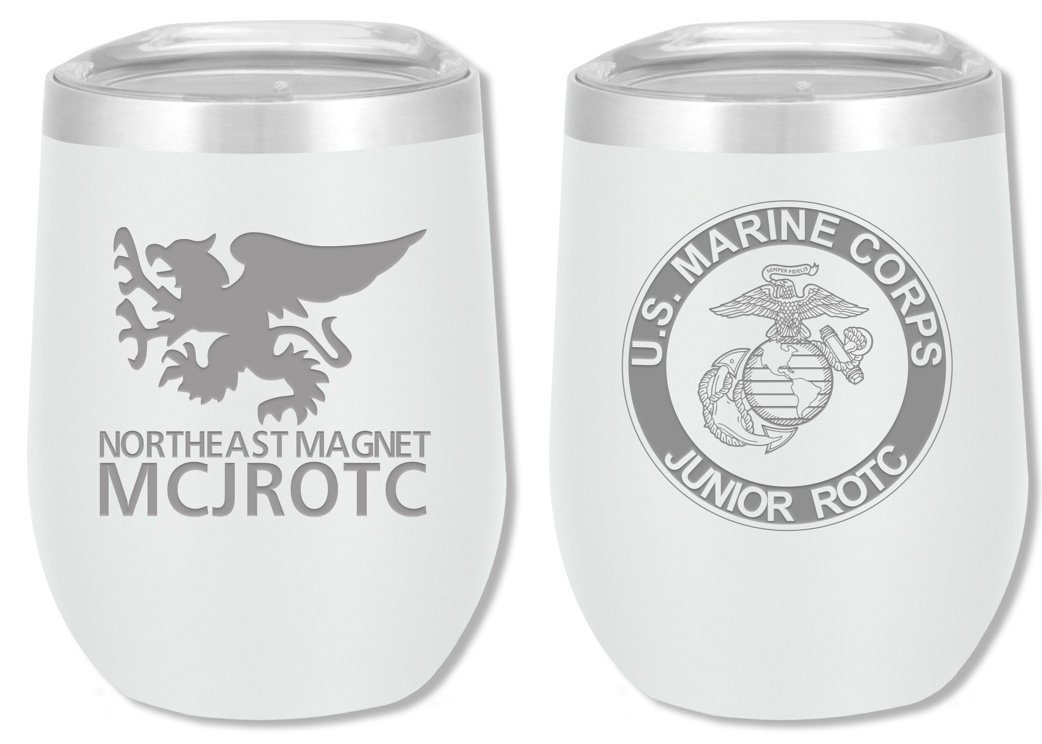 White Aspen 12oz - Custom 2 Laser Etched — view details
