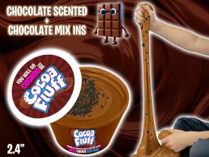 COCOA FLUFF CHOCOLATE SCENTED BUTTER SLIME WITH COOKIE PIECE MIX INS — view details