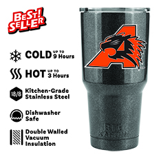 ALEDO BEARCAT BLACK 30oz Stainless Steel Tumbler — view details