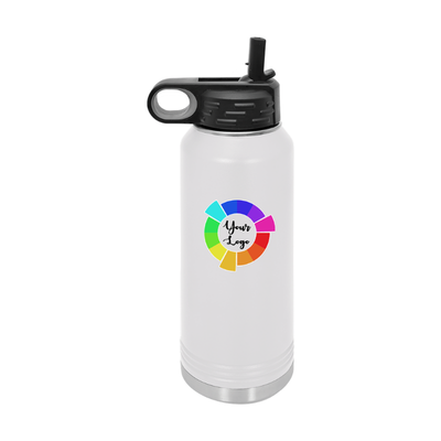 White Polar Camel 32oz Water Bottles — view details