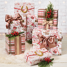 Cowboy Christmas 3-Roll Wrap Pack — view details
