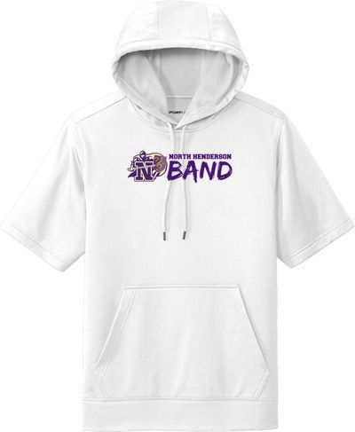 Sport-Wick Fleece Short Sleeve Hooded Pullover — view details