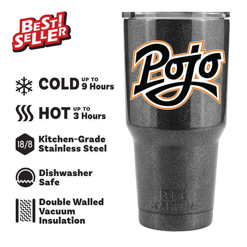 SPRINGTOWN POJO CUSTOM Black 30oz Stainless Steel Tumbler — view details