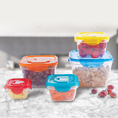 Microwave Square Storage Containers - Set of 5