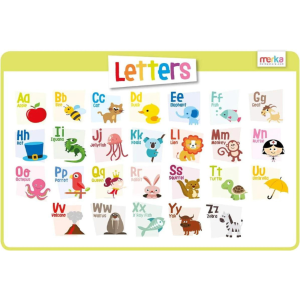 Set of 2 Letters Placemats