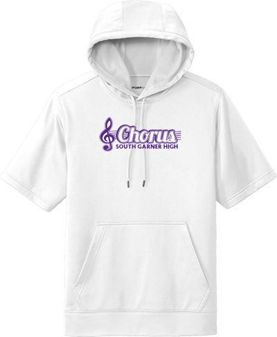 Sport-Wick Fleece Short Sleeve Hooded Pullover — view details