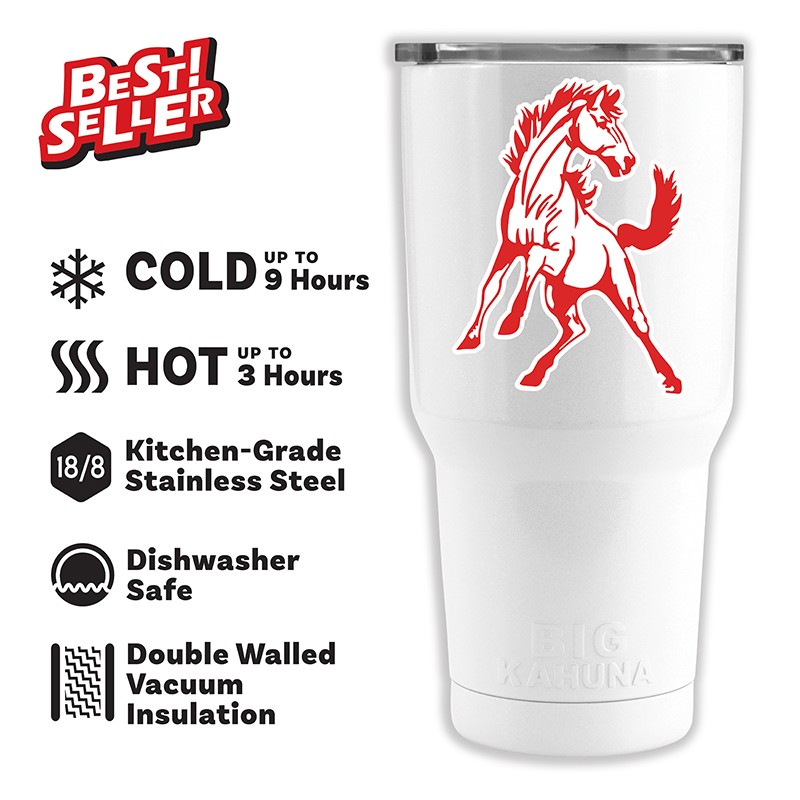 CUSTOM LOGO White 30oz Stainless Steel Tumbler — view details