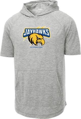 PosiCharge Tri-Blend Wicking Short Sleeve Hoodie — view details