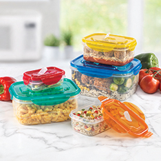 Rectangle Microwave Storage Containers - Set of 5 — view details