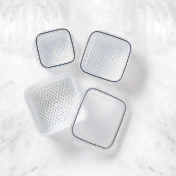 Straining Fridge Containers Set of 3 — view details