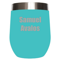 16 Oz. Personalized Stainless Steel Seafoam Open Top Tumbler — view details
