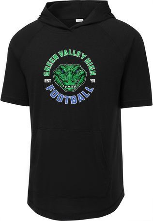 PosiCharge Tri-Blend Wicking Short Sleeve Hoodie — view details