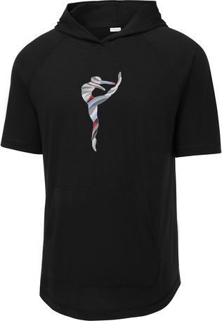 PosiCharge Tri-Blend Wicking Short Sleeve Hoodie — view details