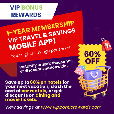 THREE National VIP Savings Pass Codes — view details