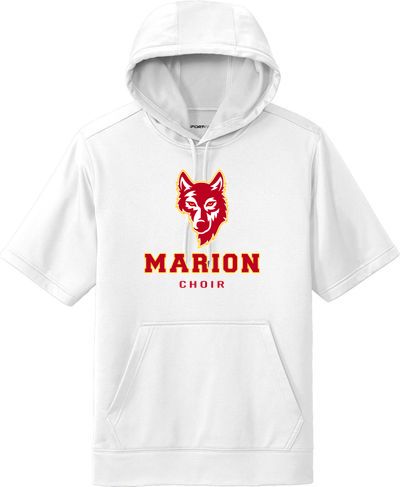 Sport-Wick Fleece Short Sleeve Hooded Pullover — view details