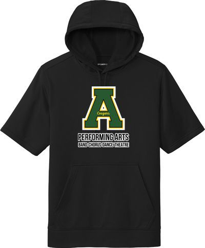 Sport-Wick Fleece Short Sleeve Hooded Pullover — view details