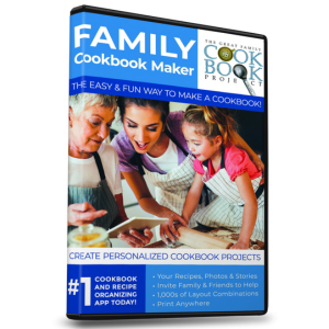 Family Cookbook Making Kit + 5 printed cookbooks — view details